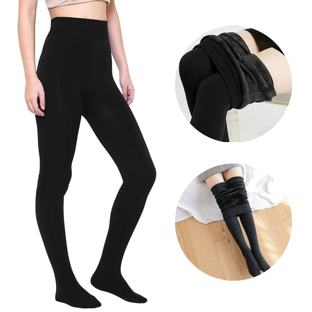 Fleece Leggings Black Color (Pack of 2)